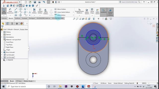 SolidWorks #13 - Tutorial CSWA Exam - Intermediate Part Modeling 6 смотреть онлайн