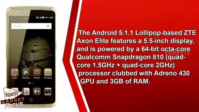 ZTE Axon Elite With Fingerprint Sensor Launched at IFA 2015 смотреть онлайн