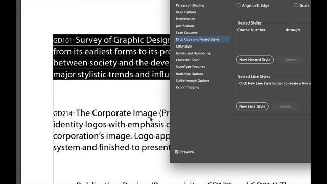 Multiple Nested Styles In InDesign смотреть онлайн