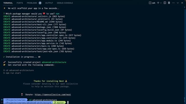 02. Prerequisite Generate a Nest application - NestJS - 1920x1080 427K смотреть онлайн