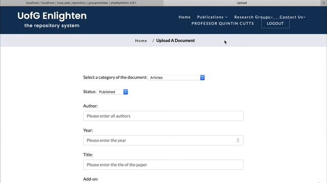 Olivia-UofG CCSE repository web system смотреть онлайн