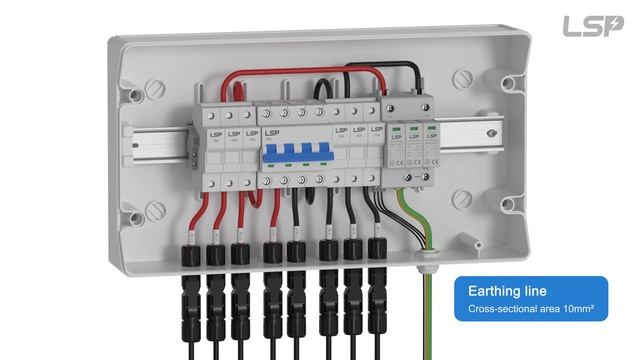 PV Surge Protection Device SPD Installation for Solar Combiner Box - 3 String Input 1 String Output смотреть онлайн