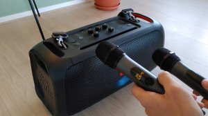 JBL Party On the Go - Connecting both Mic A
