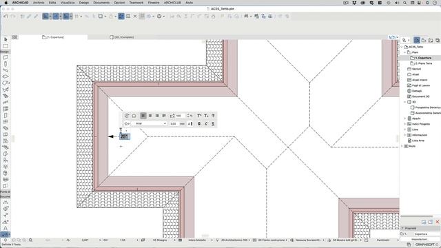 Come indicare in ARCHICAD la pendenza del tetto in pianta смотреть онлайн