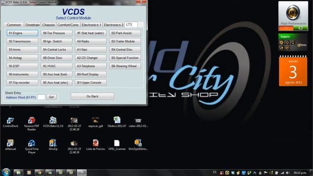 Worldcarcity funciones vagcom VW Audi Seat смотреть онлайн