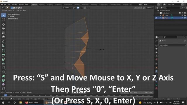 How to align zig zag vertices or lines to straight in Blender 2.93 смотреть онлайн