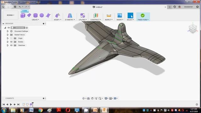 Tutorial 12 :-Free Form modeling using Autodesk Fusion 360 смотреть онлайн