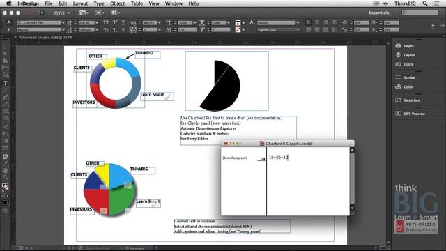 How to create graphs in Adobe Indesign смотреть онлайн