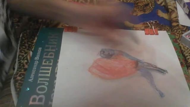 Как нарисовать снегиря и пейзаж смотреть онлайн