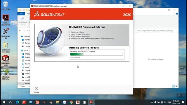 Hướng dẫn cài đặt Solidworks 2020 và sửa lỗi cài đặt смотреть онлайн