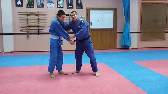 Дзюдо: Бросок через спину за один отворот