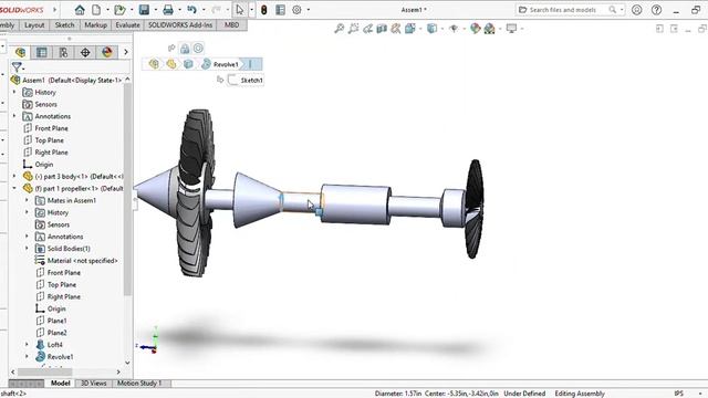 JET ENGINE SOLIDWORKS Premium 2021 SP0 0 Assem1 2021 смотреть онлайн