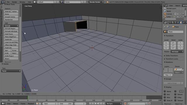 Blender v2.77a - Tutorial 01 - Base Room - Floors and walls. смотреть онлайн