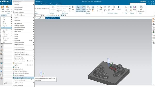 Solid Edge Trick & Tip : Solid Edge CAM Pro Create Tool Library смотреть онлайн