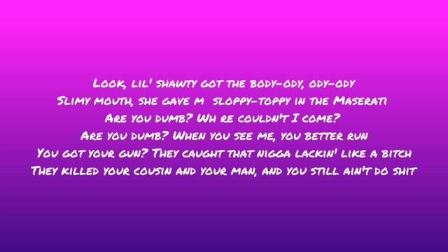 [4K] 6IX9INE - ZAZA (Lyrics)