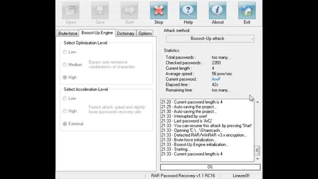 RAR Password Cracker смотреть онлайн