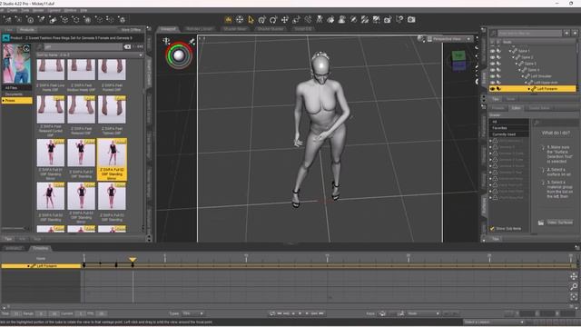 CLO3D with DAZ3D TO BLENDER workflow смотреть онлайн