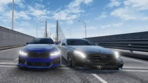 гонка бмв и мерс