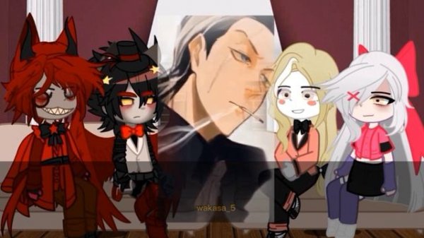 ★реакция отеля хазбин на энджела даста при жизни как санзу харучие(акаши харучие)1/1||карась||★