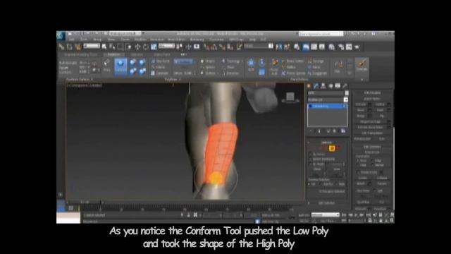 3ds Max 2013 Retopology Demo using Conform Tool смотреть онлайн