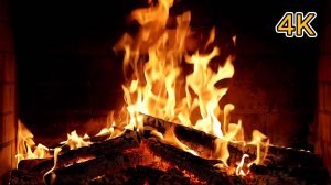 Камин 4К. Живой звук камина / Fireplace 4K