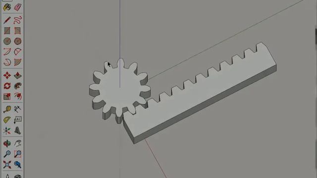 Creating Rack-and-Pinion Gears in SketchUp смотреть онлайн