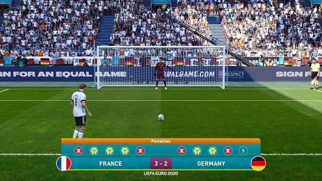 France vs Germany | UEFA EURO 2020 | PES 2020 Penalty Shootout 1080p HD смотреть онлайн