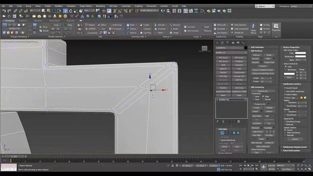 Topology Hard Surface: Topology of Adding a Square To a Curvature In 3ds Max || N°_17 смотреть онлайн