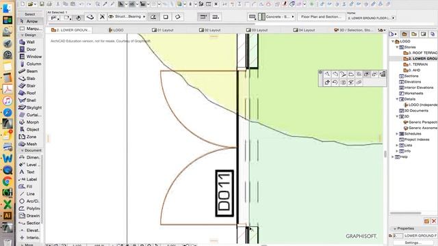 ARCHICAD INTRO - WEEK 2 - PART 3 - SLAB TOOL & CREATING COMPOSITES смотреть онлайн
