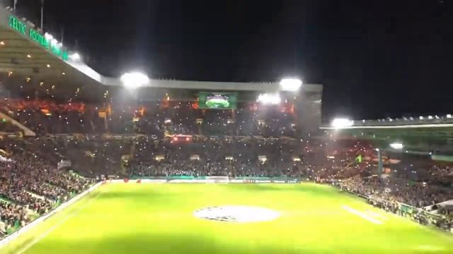 Celtic light show from the Europa league game against Valencia | CONTENTbible смотреть онлайн