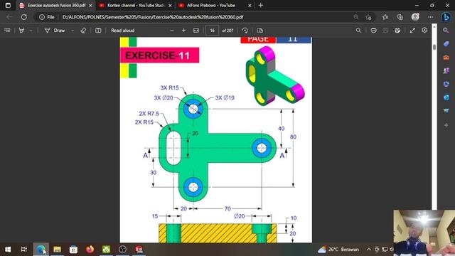 Exercise 11 Solidworks смотреть онлайн