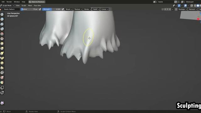Pokemon ENTEI - 3d Sculpting on Blender - Full Workflow Timelapse смотреть онлайн