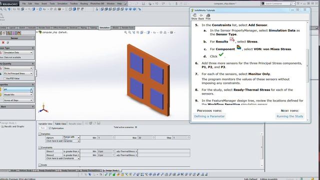 DS Solidworks 4 Transient Thermal Stress Analysis смотреть онлайн
