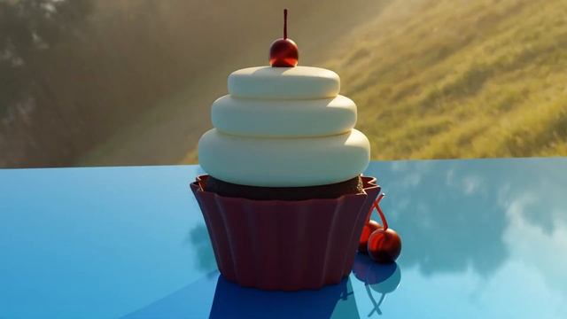 Cup cake Blender 3.5 cycle render test gtx 1650 смотреть онлайн