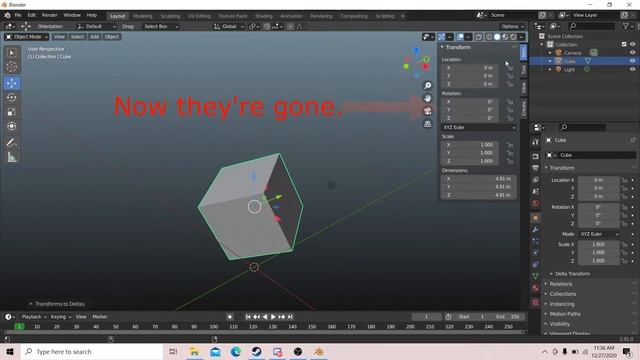 What I Know In Blender: FREEZING Objects