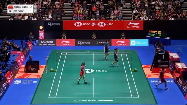 KFF Singapore Badminton Open 2024 | Zheng/Huang (CHN) [1] vs. Seo/Chae (KOR) [4] | SF смотреть онлайн