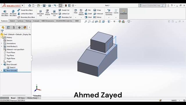 سوليدورك Mechanical Drawing using SolidWorks , Exercise 7 A Machine Part смотреть онлайн