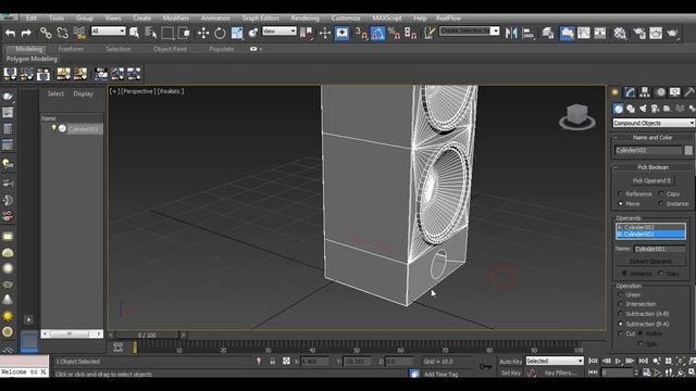 Modeling Speaker in 3DS Max 2015 - Beginner tutorial смотреть онлайн