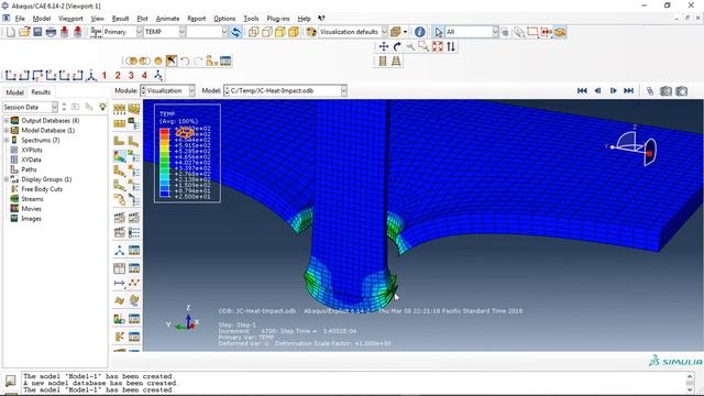 Simulation and Analysis of Ballistic Impact in ABAQUS-Thermal analysis смотреть онлайн