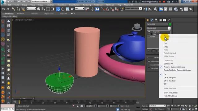 Cara memotong atau membelah objek di 3ds max - slice modifiers смотреть онлайн