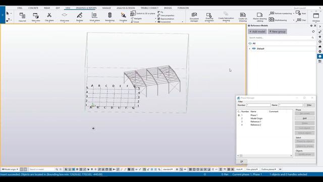 Tekla Structures - Import Reference with Base Point смотреть онлайн