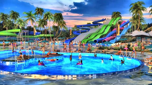 3D Model of Water park Scene | 3dsmax | Vray смотреть онлайн