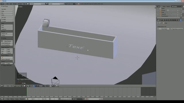 Blender 2.68 Tutorial - Outlining Text in Fluid смотреть онлайн