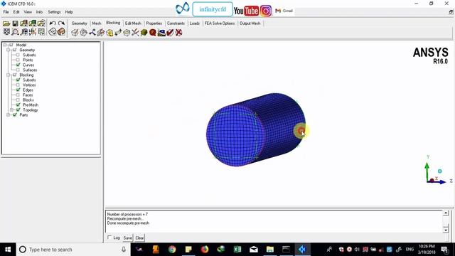 Structured mesh creation for a simple cylinder using Ansys ICEM CFD and why O-Grid is a must for it смотреть онлайн
