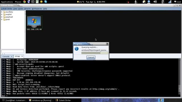 Cobalt Strike - Exploitation Windows Xp Sp3 +AV смотреть онлайн