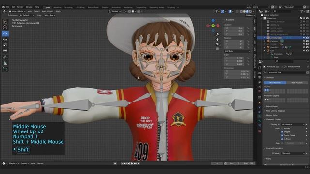 Mixamo Face rig 얼굴 리깅 смотреть онлайн
