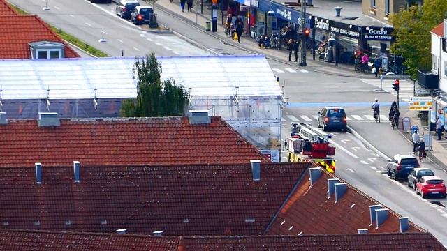AIRVIEW TLF R19 + DLK S9 hovedstadens beredskab brandbil i udrykning feuerwehr einsatzfahrt смотреть онлайн