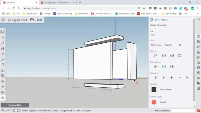 SketchUp for Web - Dimensions