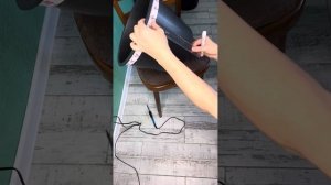 Разметка ведра под стойки, для плетения кашпо из ротанга