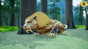 10 Mammoth Elephant Cow  vs 10 Giant Tiger Buffalo vs 10 Elephant Lion Fight Cow Saved by  Mammoth